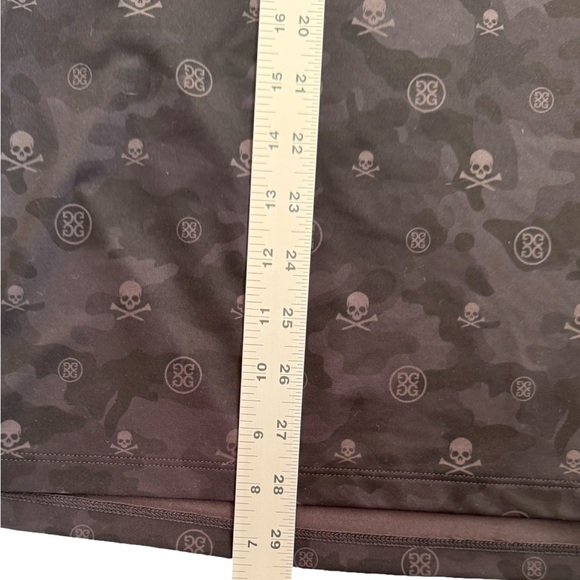 G/Fore Men's‎ Icon Camo Golf Polo Onyx Skull Print embroidered logo  size  Large - Picture 6 of 7